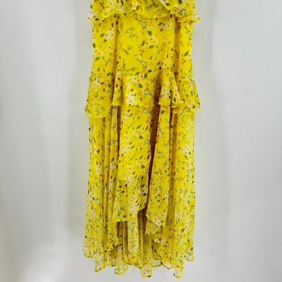 OPT Missa Midi Dress Tiered Ruffle One Pretty Time Sz M Feminine Whimsical - Picture 6 of 10